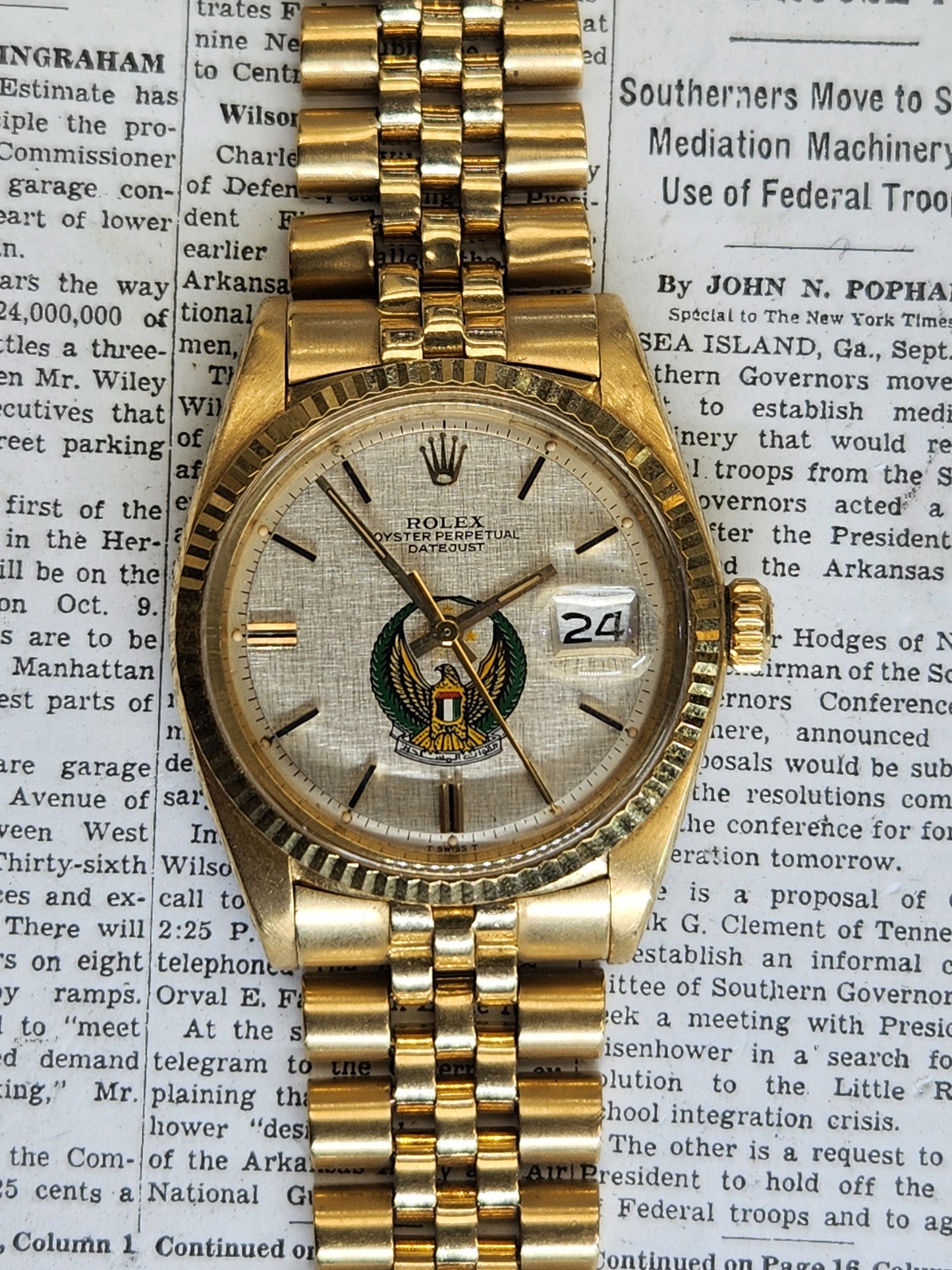 Rolex Datejust 1601 18kt UAE Armed Forces