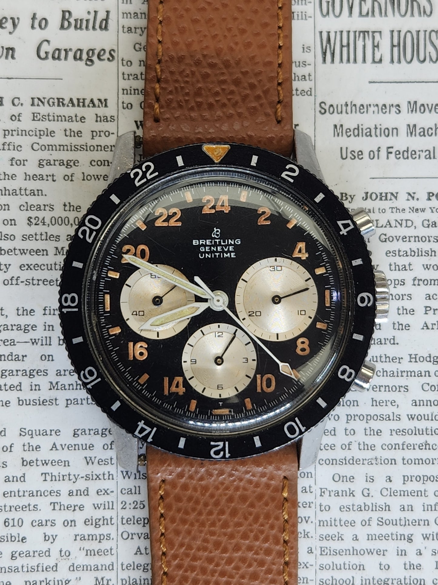Breitling Co Pilot 1765 24 hour dial Watch from the 1960s