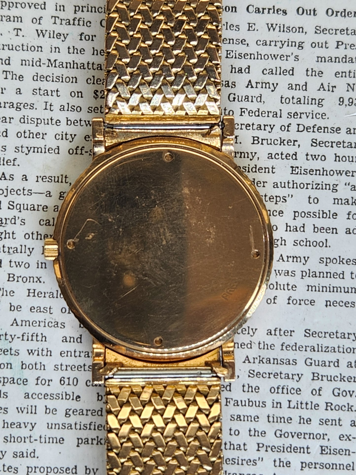 Rolex 18kt Pink Gold Dress Watch on Mesh Bracelet