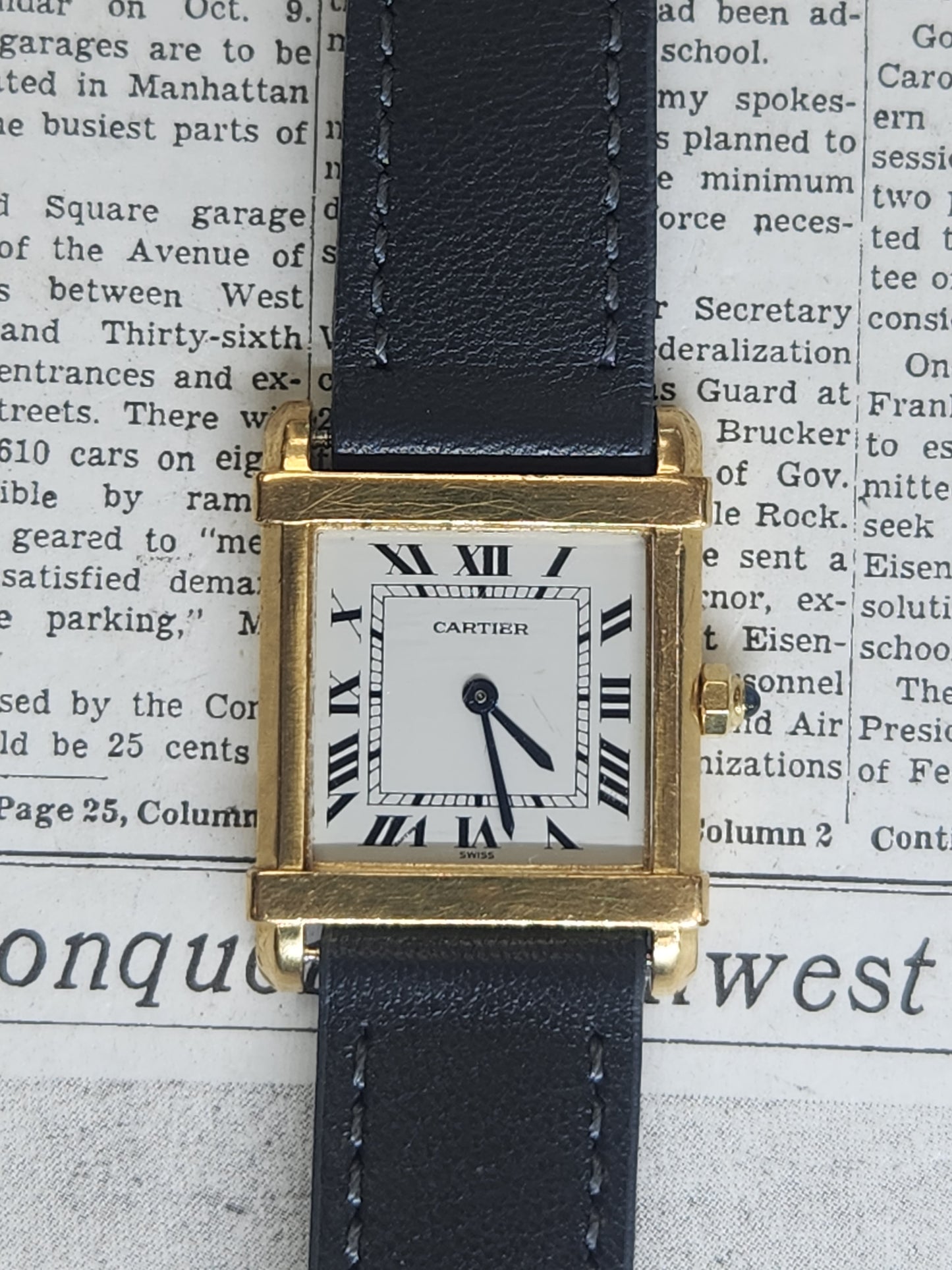 Cartier 18kt Chinese Tank