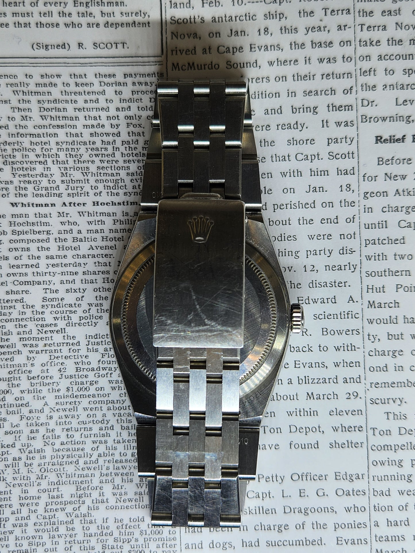 Rolex 17014 Datejust quartz stainless steel blue Dial