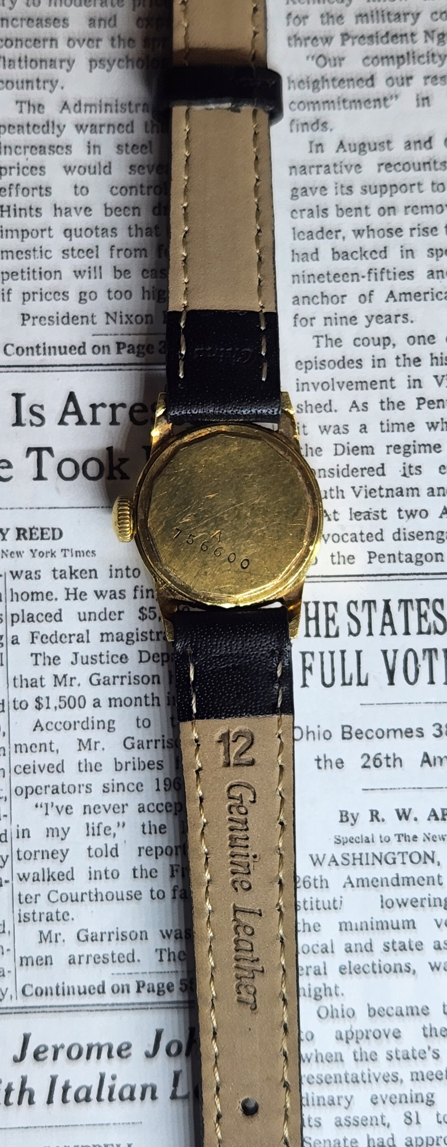 Jaeger Lecoultre 18kt Mid Century dress watch for Lady