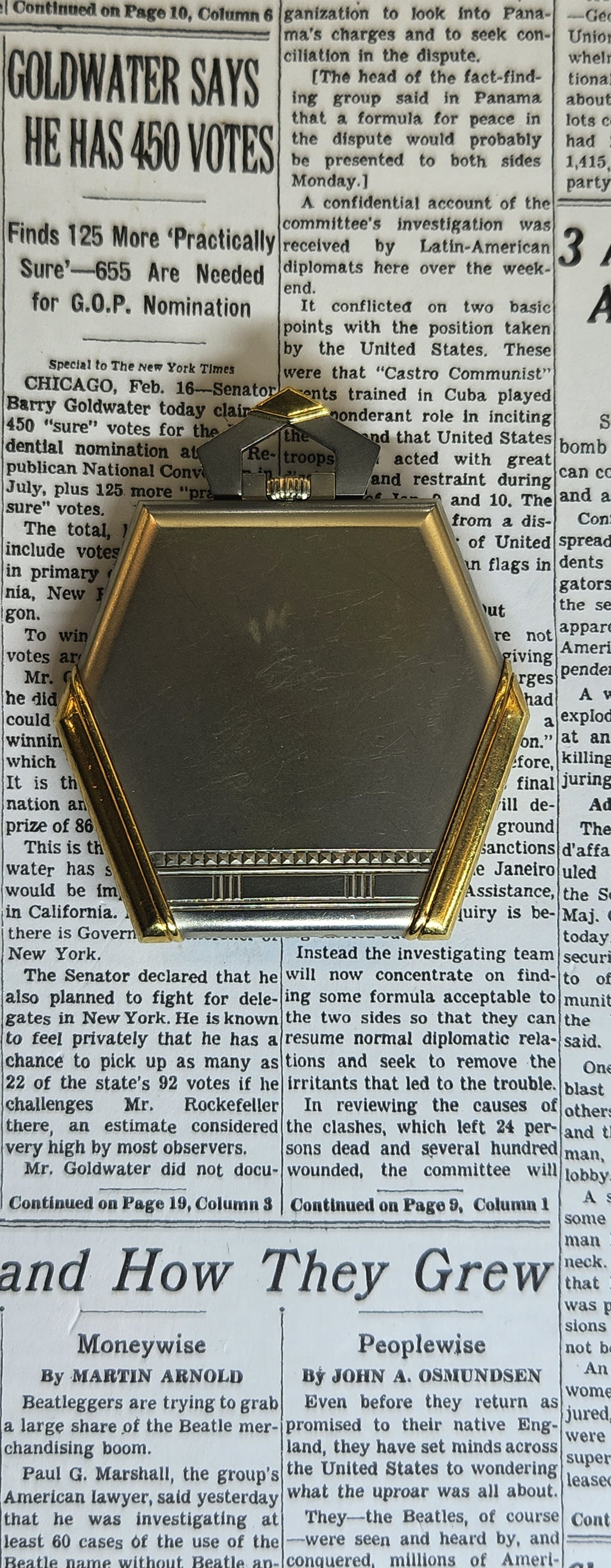 Vulcain Grand Prix Art deco pocket watch