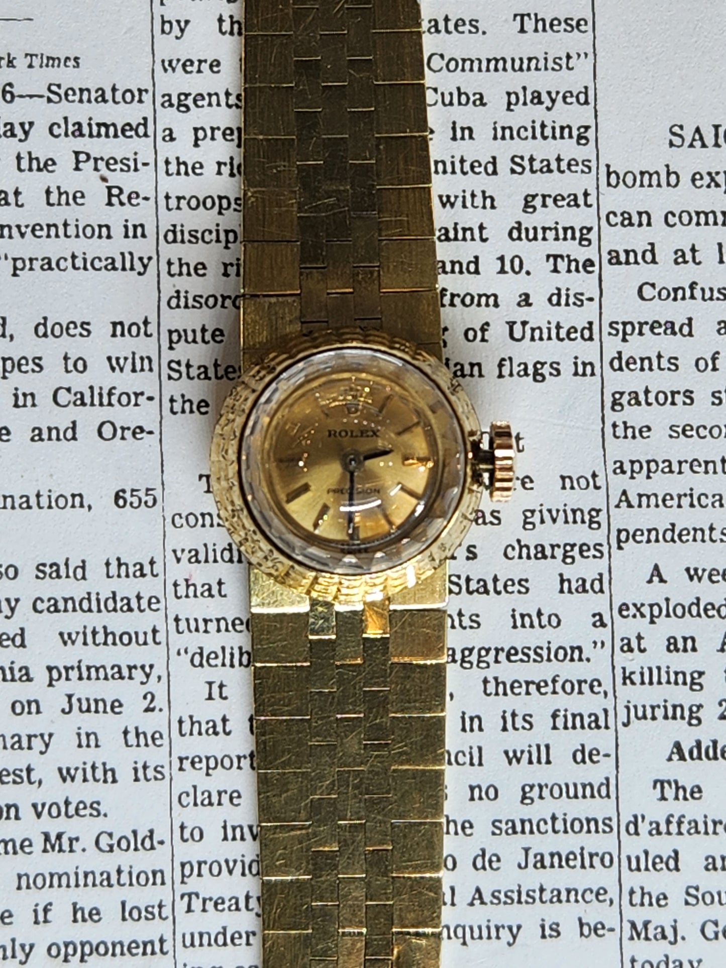 ROLEX chameleon 18kt with Original interchanging Band