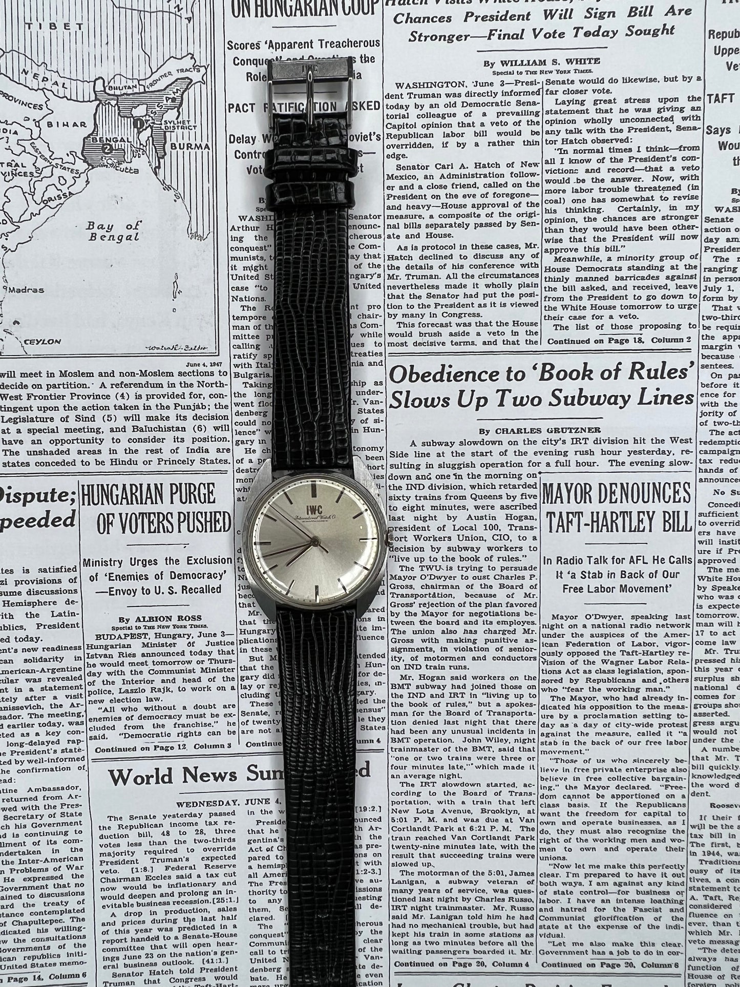 IWC Calatrava C- Shape Case Stainless Steel Manual Wind