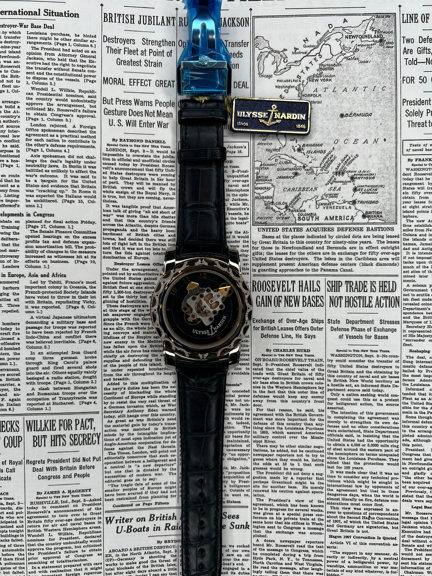 Ulysse Nardin White Gold Freak Skeleton Watch Ref. 010-88 BOX AND PAPERS