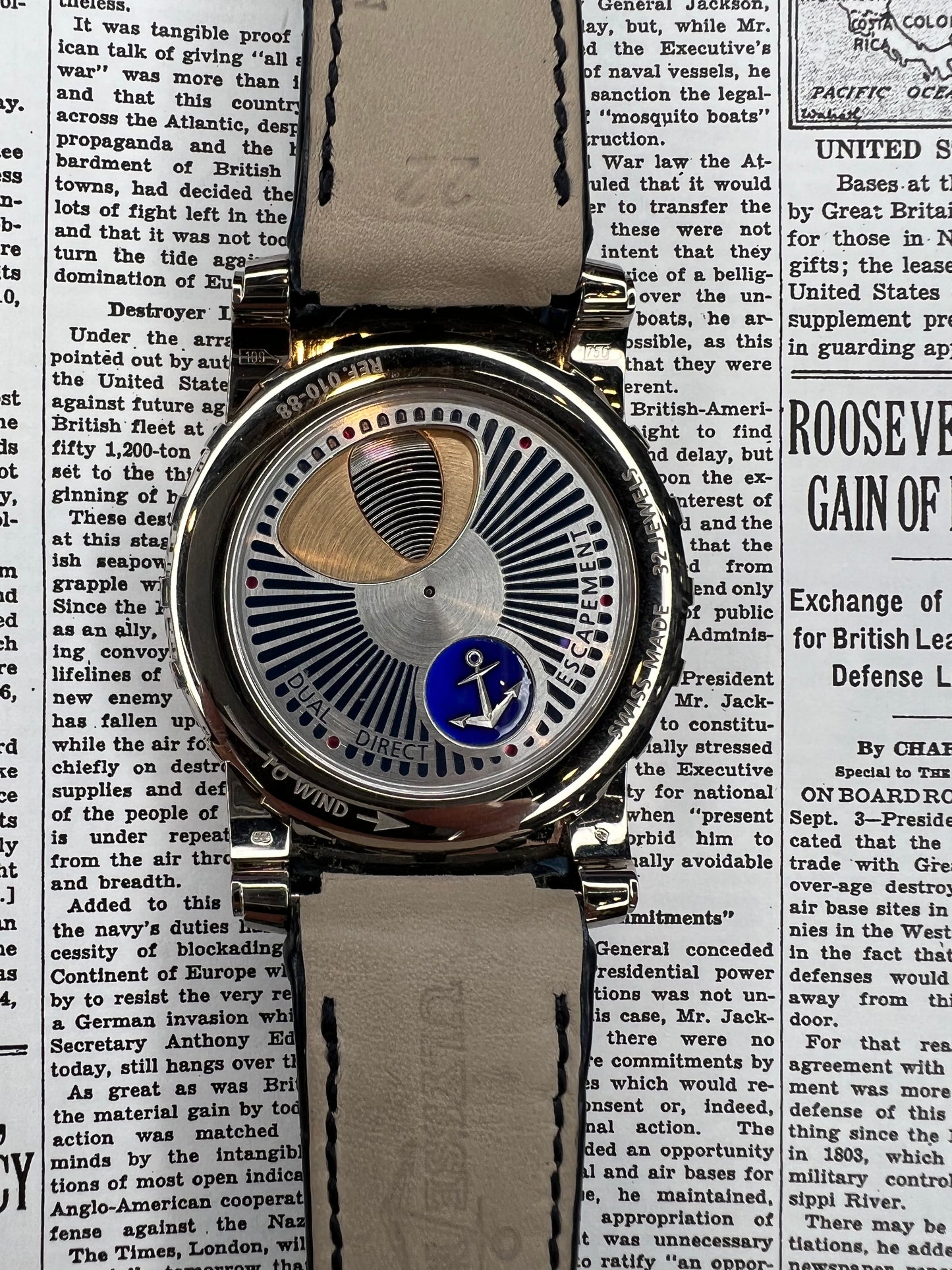 Ulysse Nardin White Gold Freak Skeleton Watch Ref. 010-88 BOX AND PAPERS