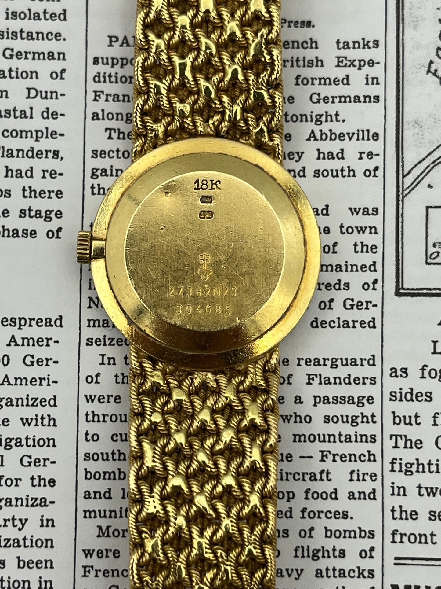 Corum 18k Lady’s Factory Diamond Bezel & Tiger Eye Stone Dial