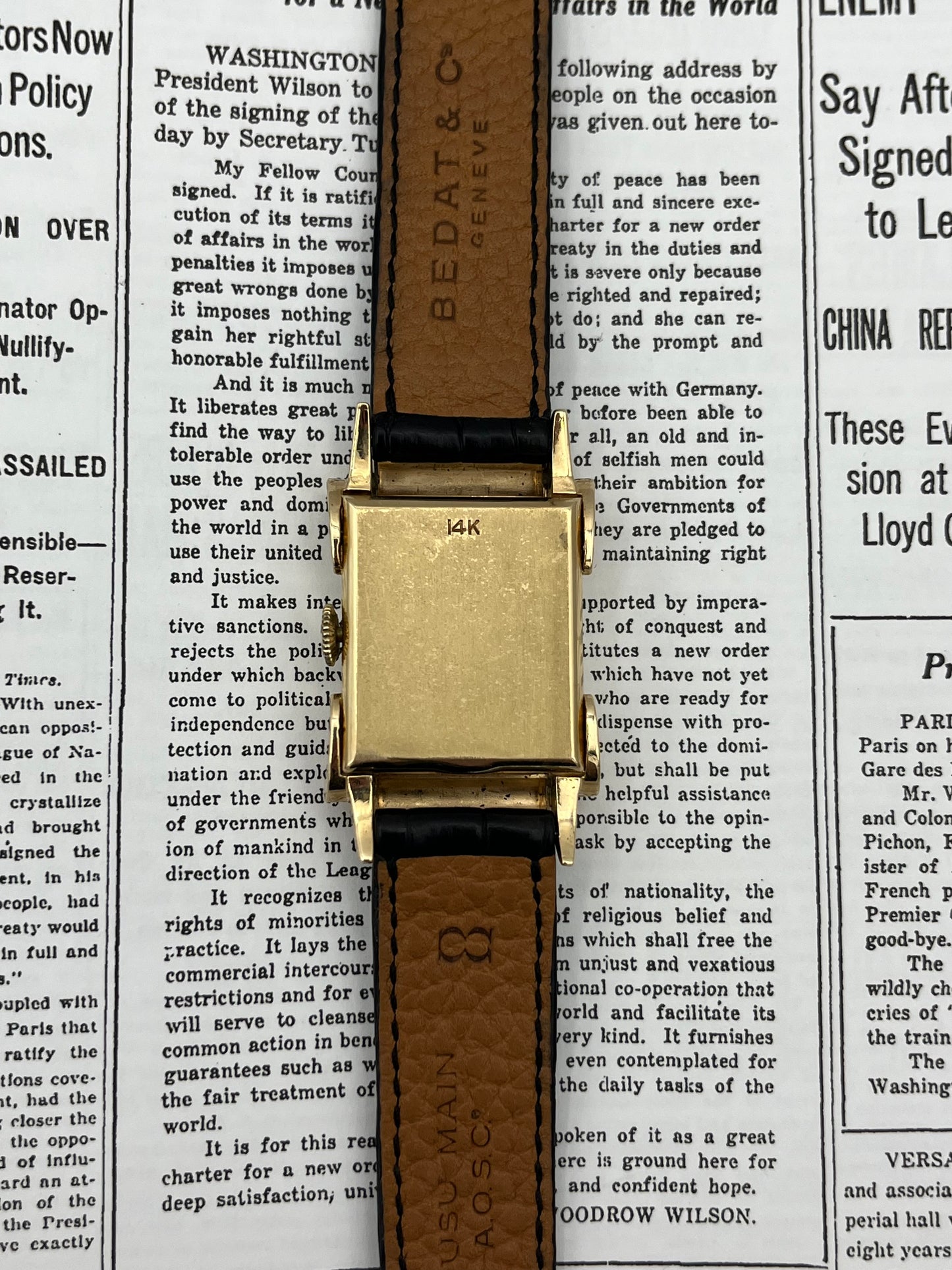 Jules Jurgensen Rectangle Fancy Case & Lugs