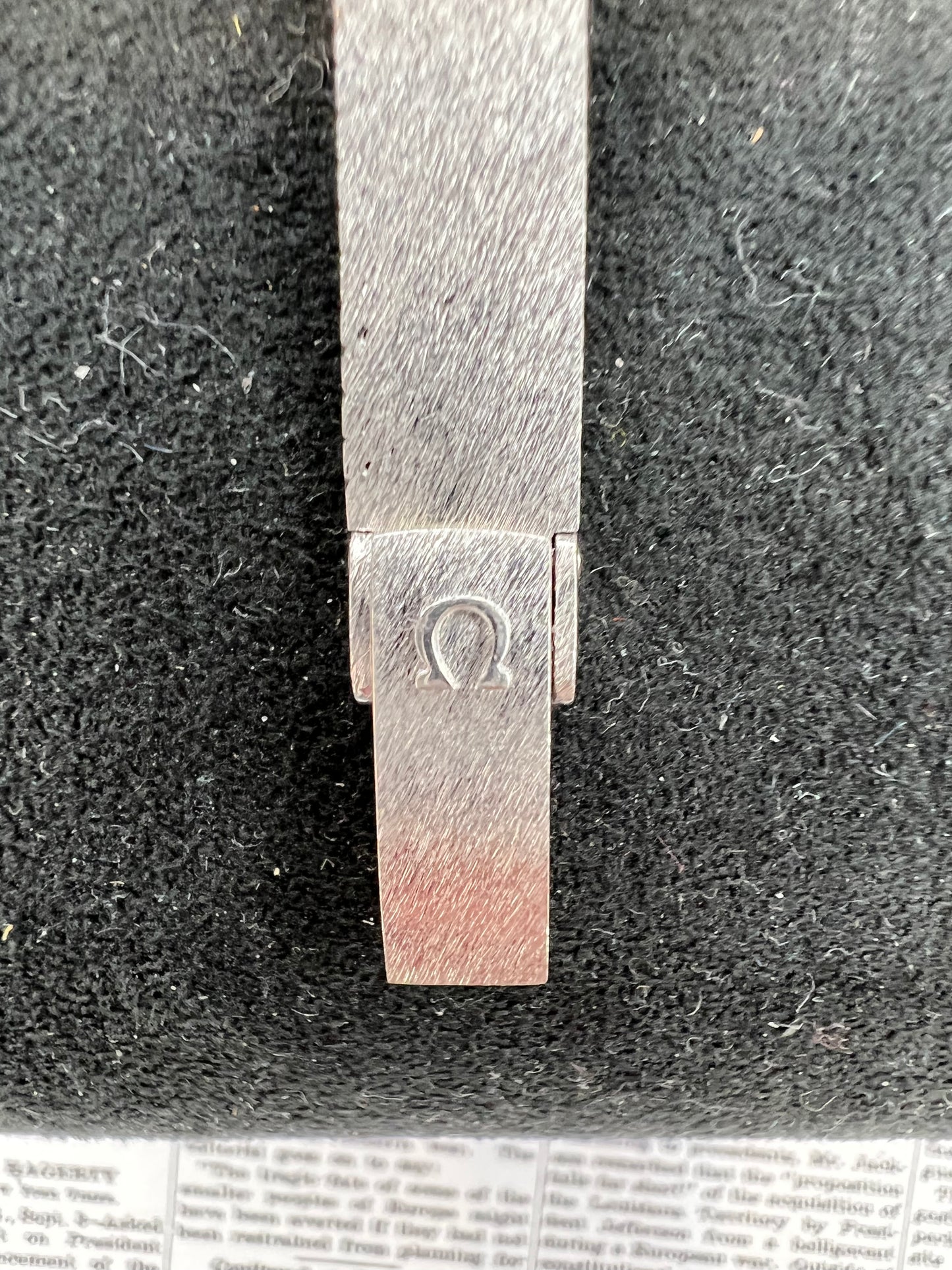 Omega White Gold Bracelet Watch Manual Wind