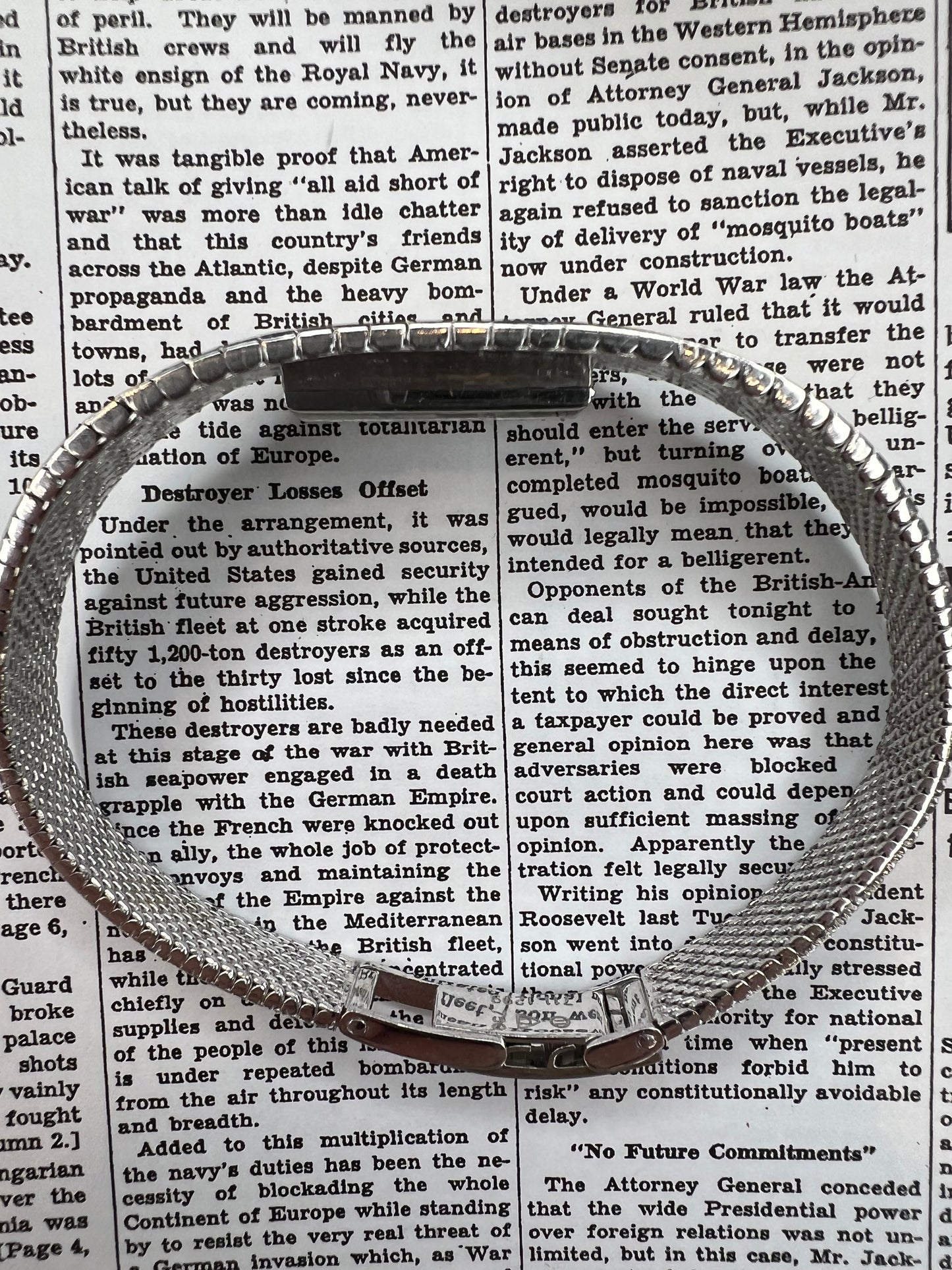 Omega White Gold Bracelet Watch Manual Wind