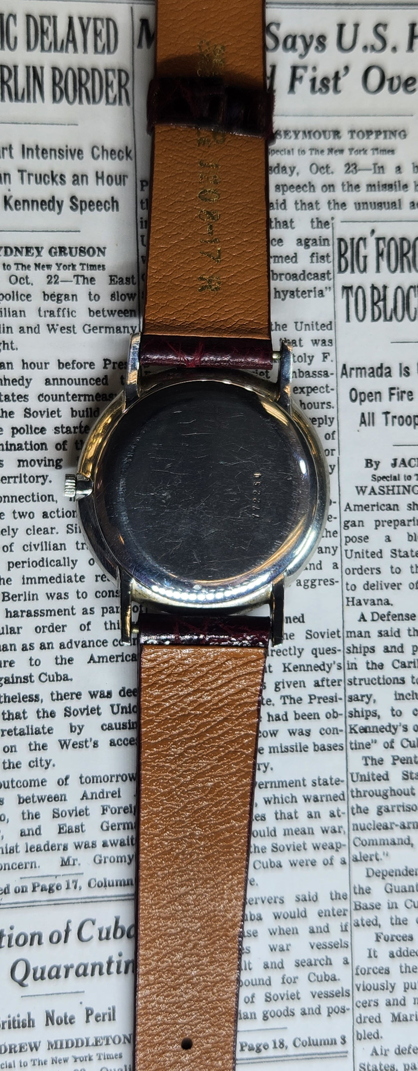 Juvenia Ultra Thin Stainless steel Dress watch from the 1960's