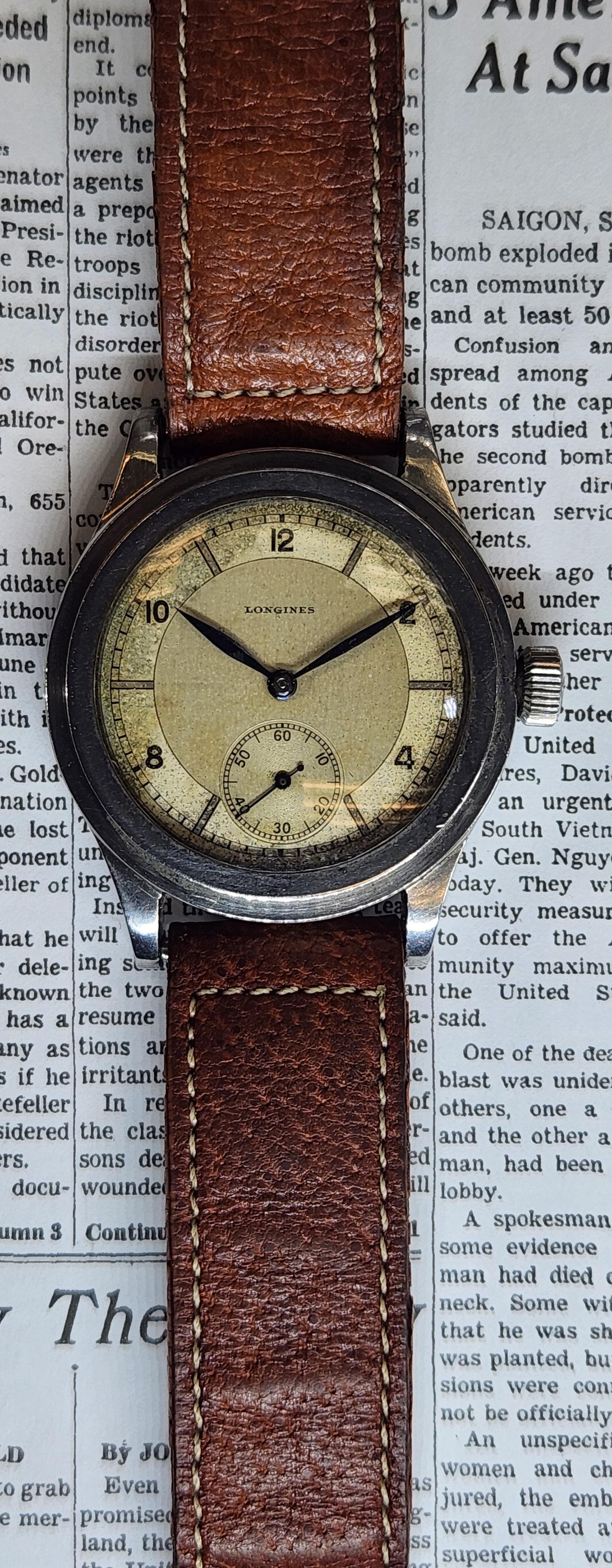 Longines Tre Tacche Ref 3864 from the 1940s