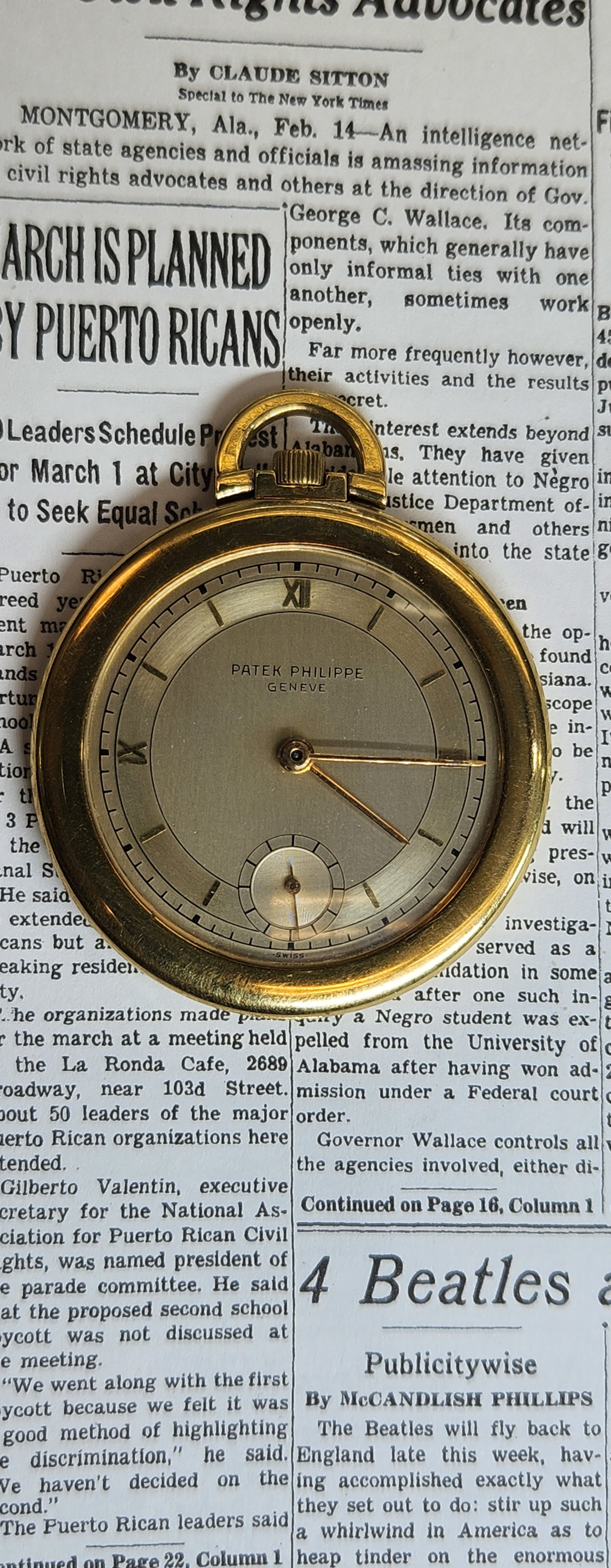 Patek Philippe pocket watch 18kt open face from the 1930's