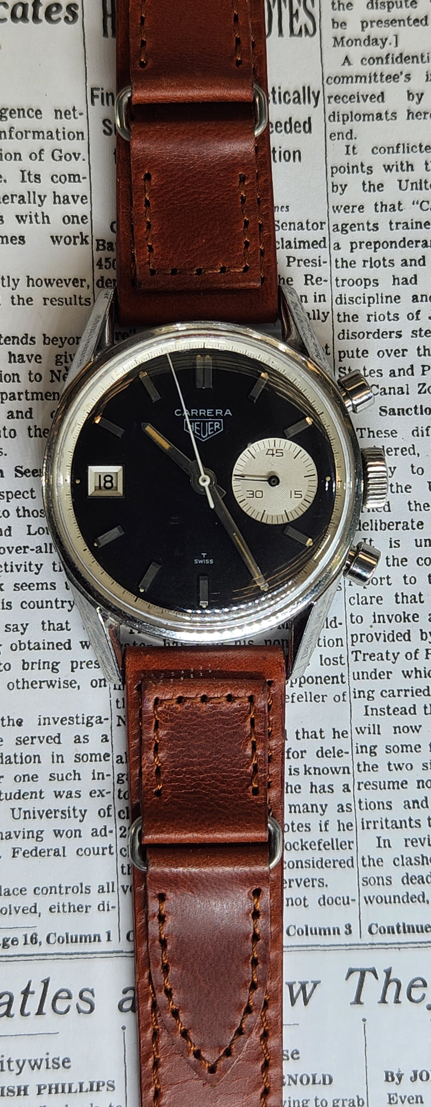 Heuer Carrera Dato 45 Ref 3147 N from the 1960's