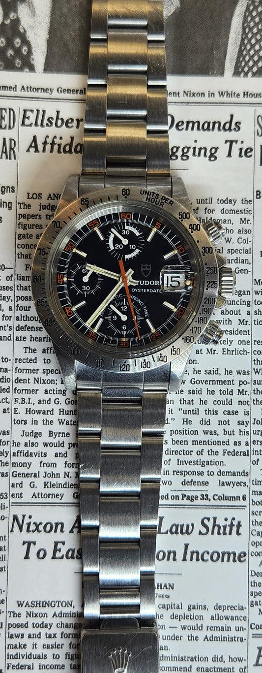 Tudor Monte Carlo  94300 Big Block Chronograph Exotic dial from 1982