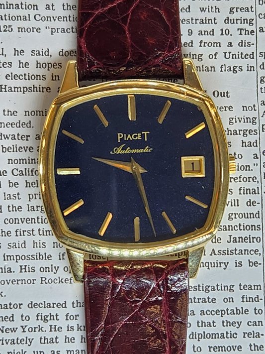 Piaget 13409 18kt Blue dial