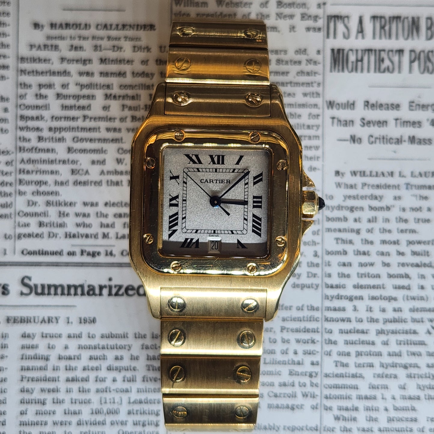 Cartier Santos 18kt 887901 Galbee