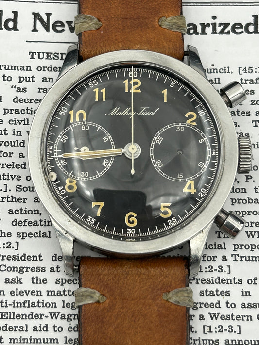 Mathey - Tissot Vintage Chronograph Gilt Dial