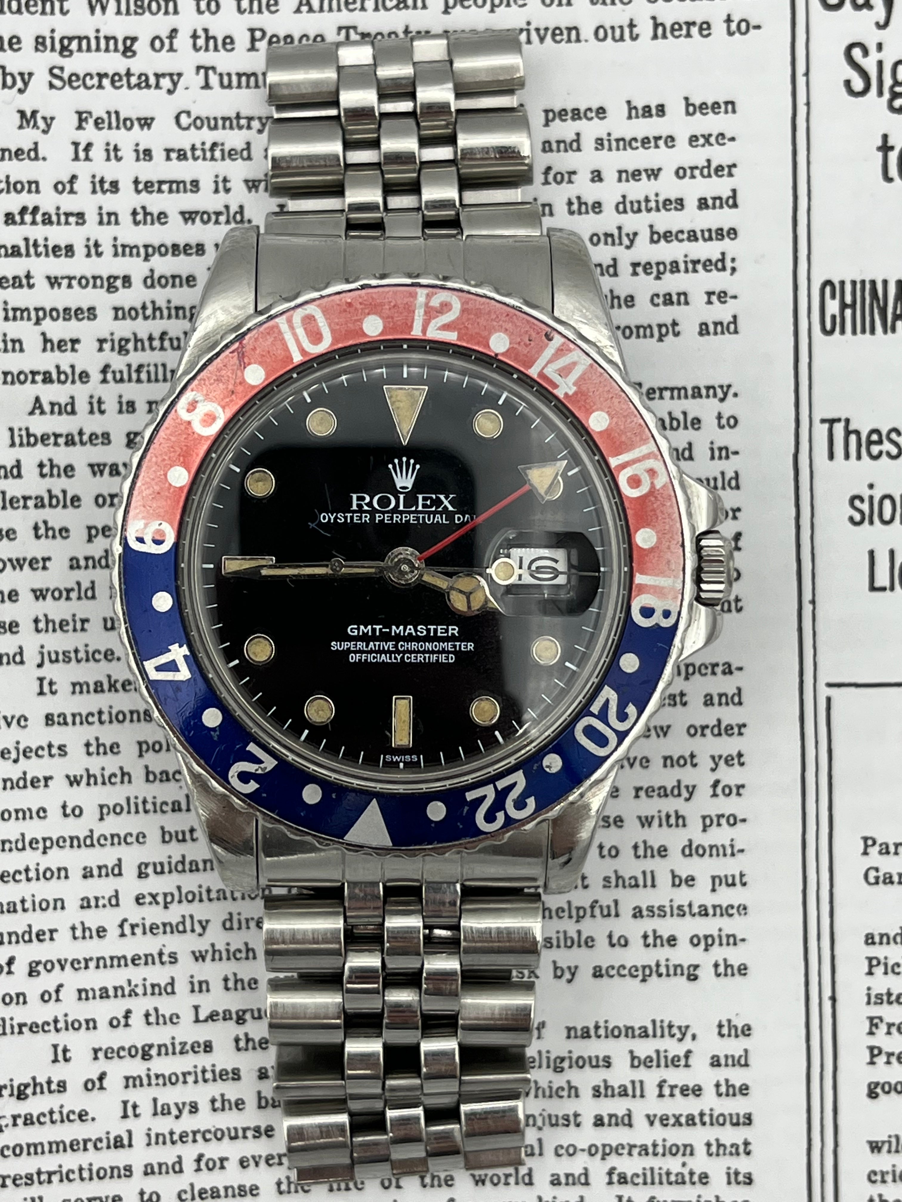 Rolex gmt 2024 master ref 16750