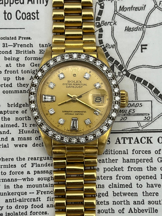 Rolex Datejust 6917 Factory Diamond Dial & Bezel