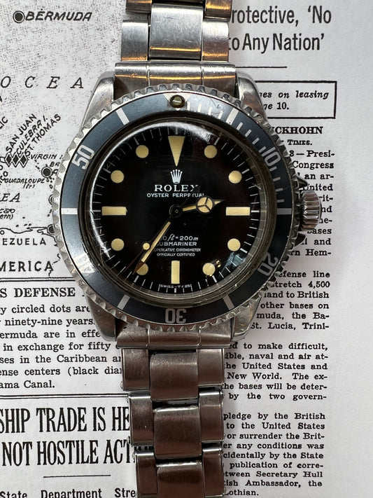 Rolex Submariner Reference 5512 1962 Manufacture Pointed Crown Guards