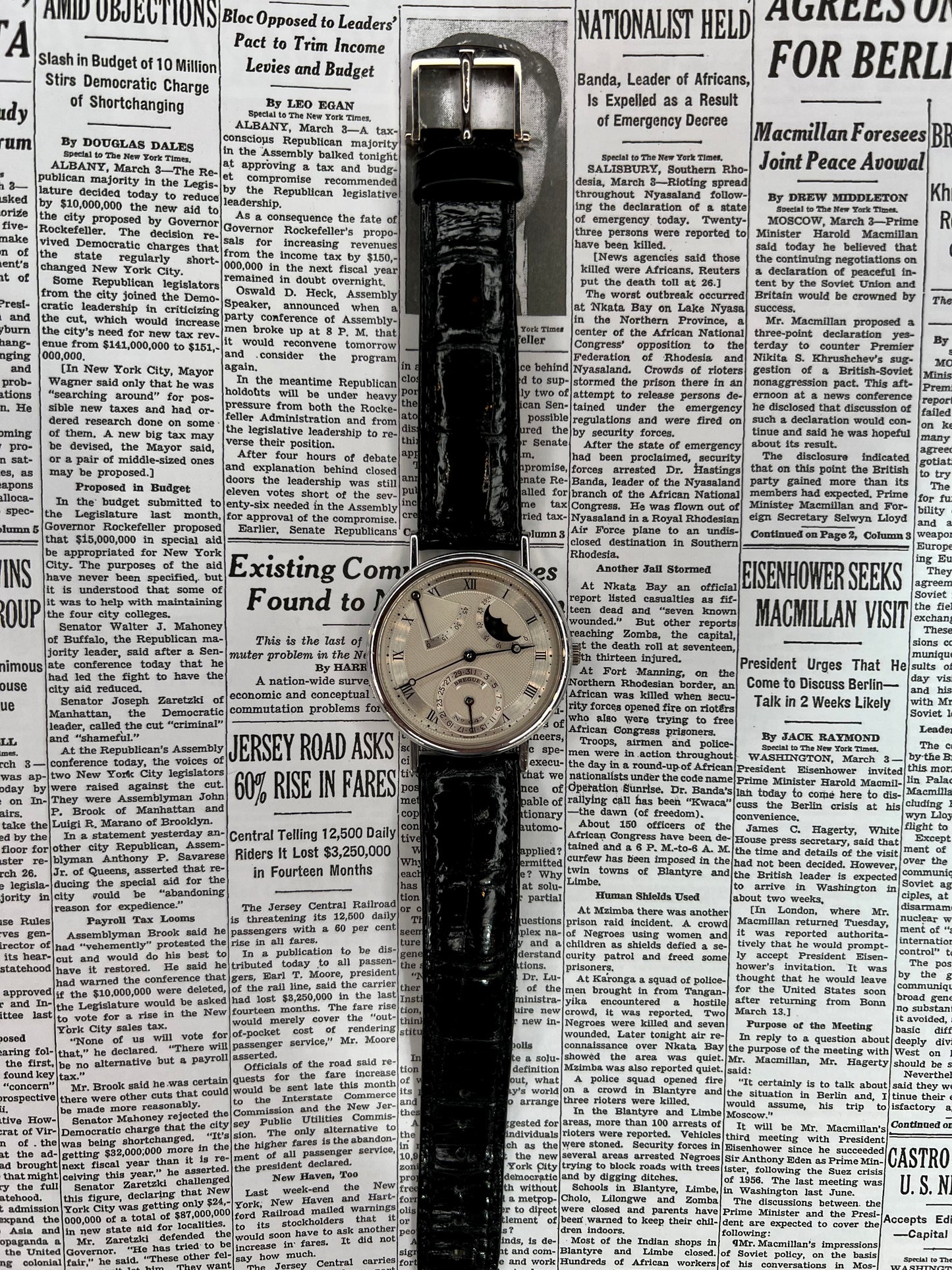 Bréguet Classique Power Reserve Reference 3130BB 18K White Gold with Box