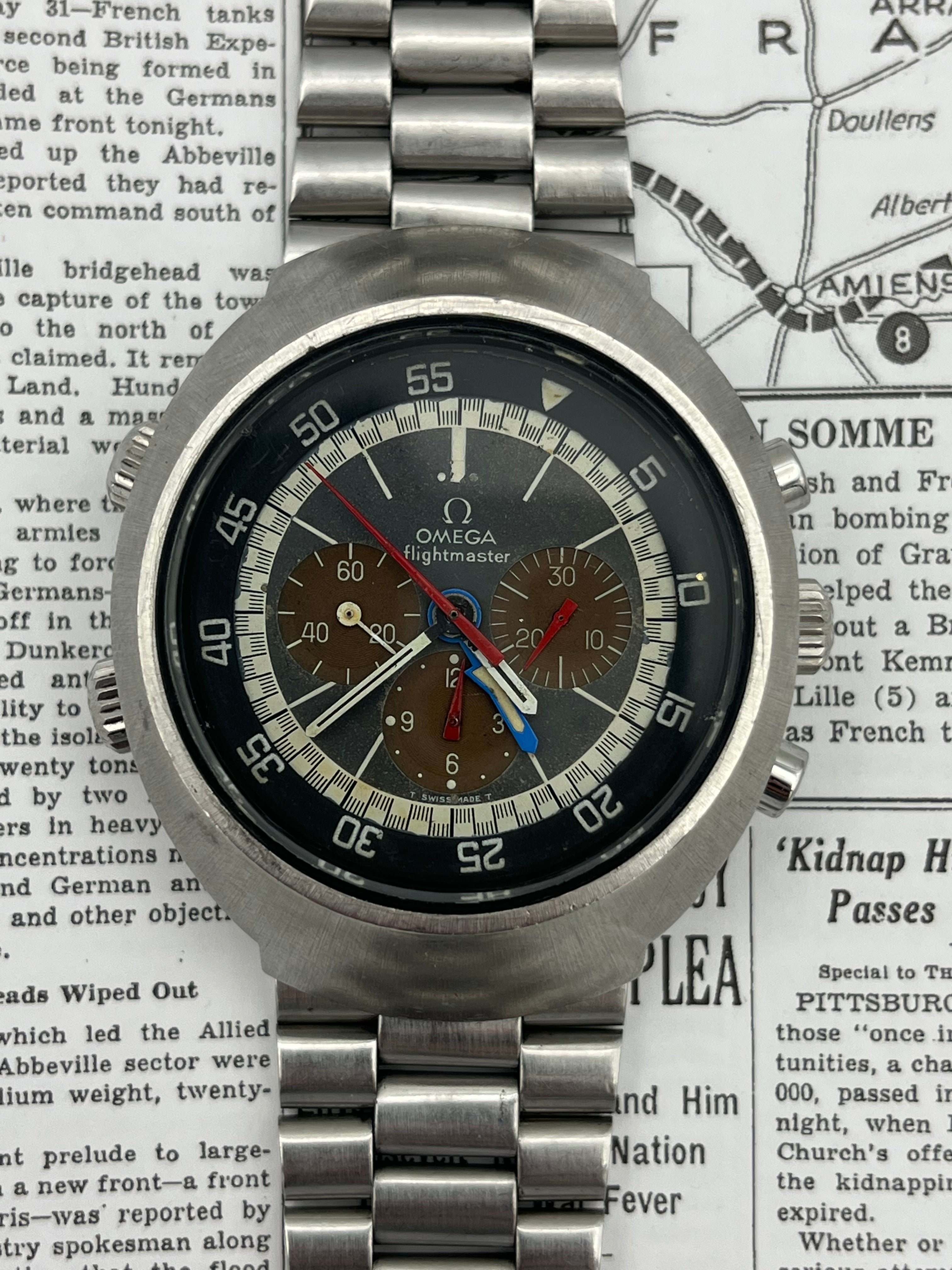 Omega flightmaster tropical clearance dial