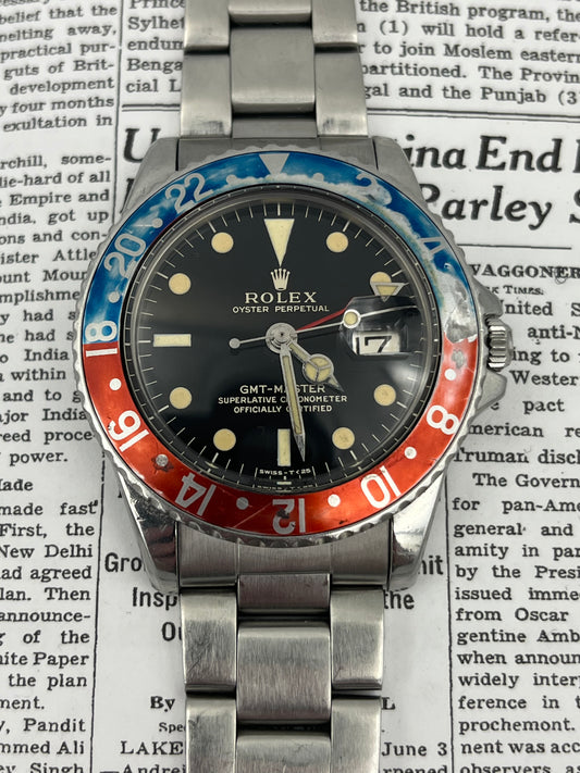 Rolex 1675 Gmt Master Gilt Dial