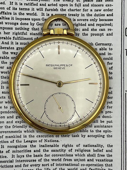 Patek Philippe Open Face Pocket Watch