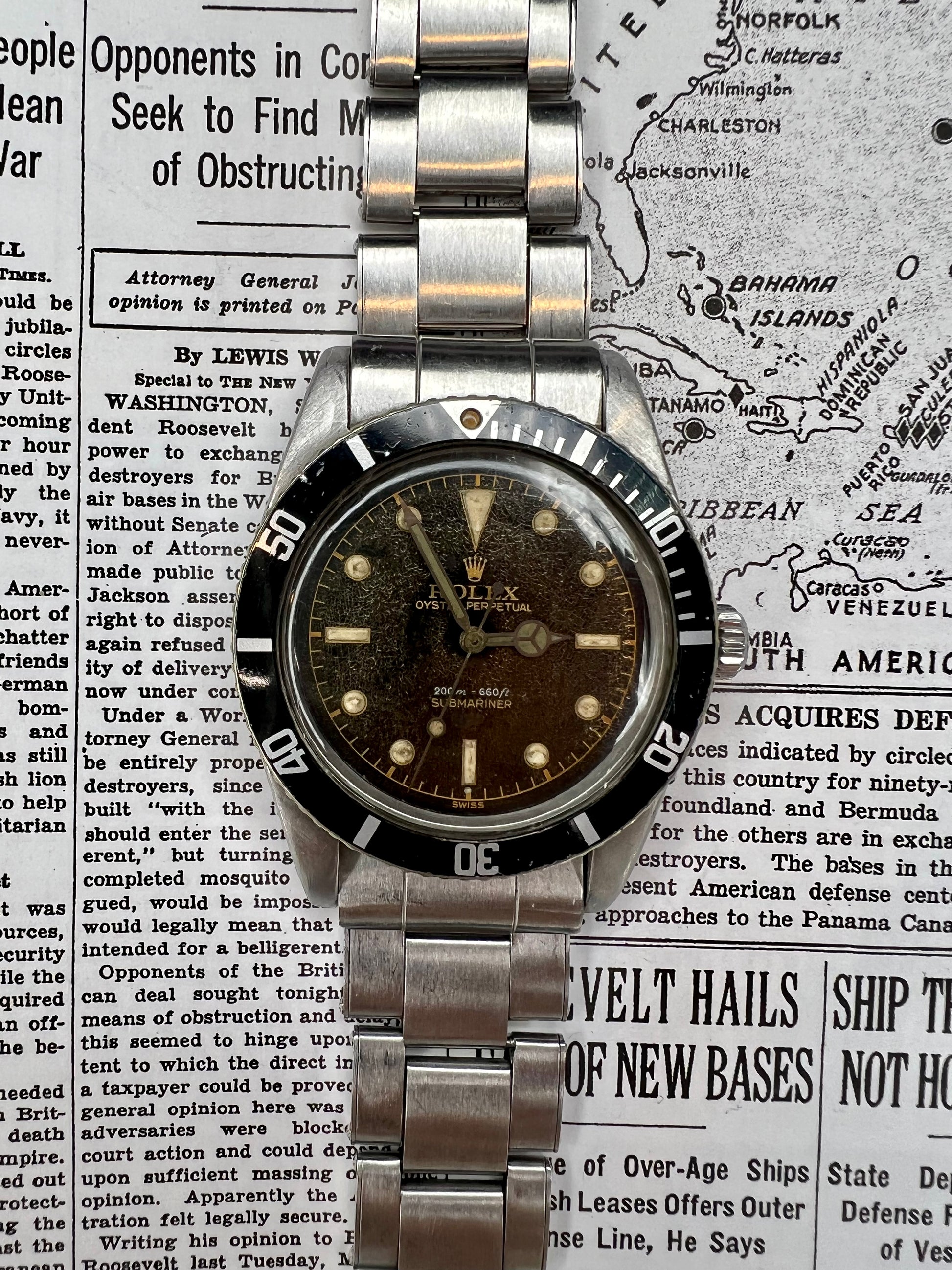 Rolex Submariner Reference 6536 1974 Manufacture Ref. 6536 Manhattan Watch Company