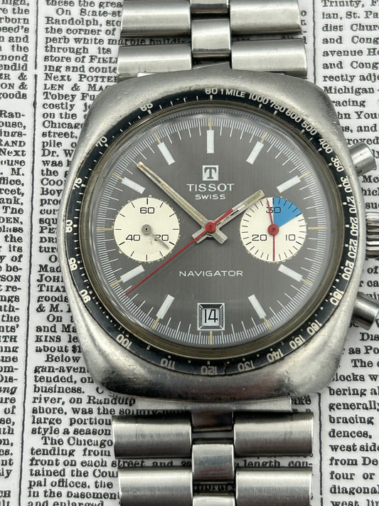 Tissot Navigator Chronograph In Steel