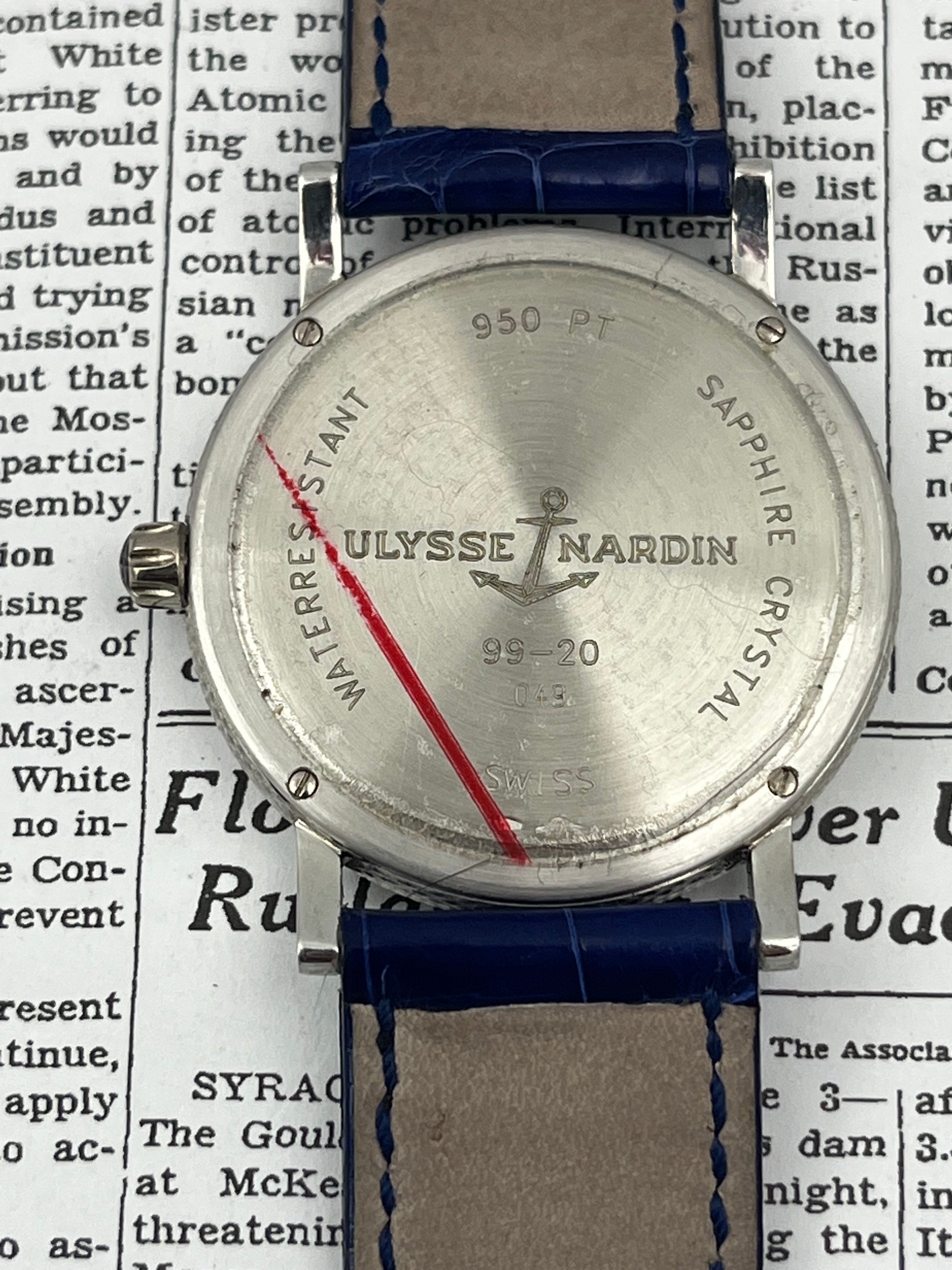 Ulysse Nardin in Platinum Manhattan Watch Company