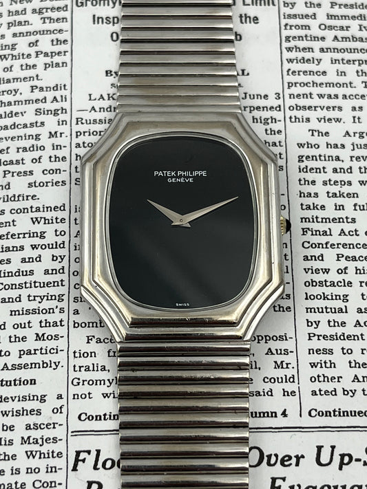 Patek Philippe Ellipse Onyx Dial White Gold