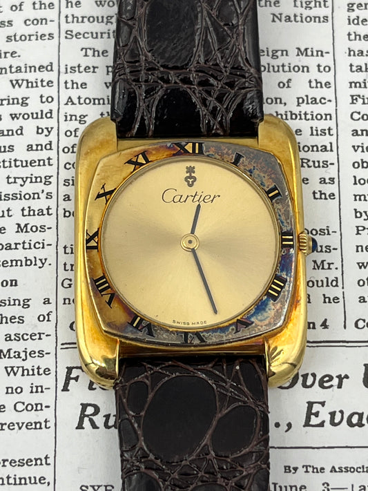 Cartier 18k Tank Made By Corum