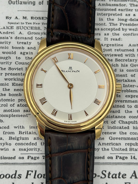 Blancpain 18k Rose Gold Officers Case