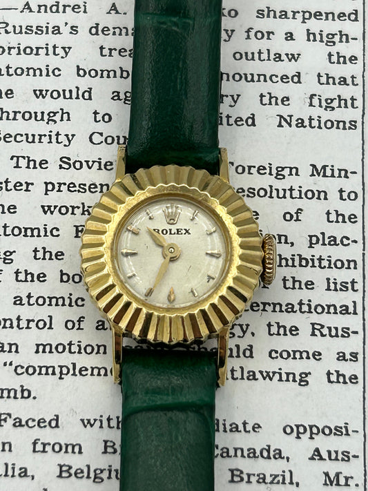 Rolex 18k Yellow Gold Lady Precision