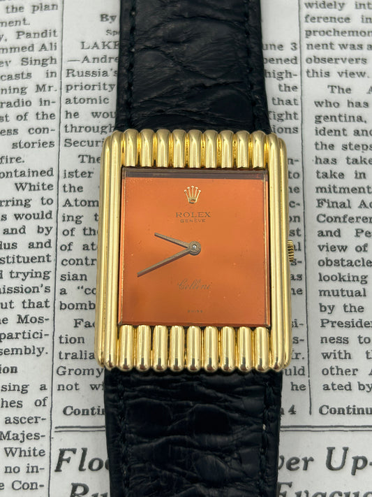 Rolex Cellini 18k Ref 4016 Mirror Dial