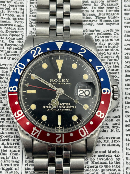 Rolex GMT 1675 Gilt Dial Underline