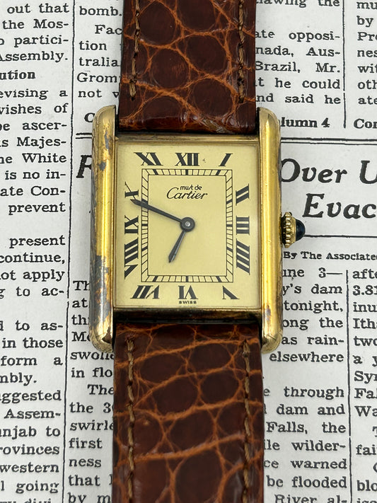 Cartier Tank Vermil Mechanical Wind