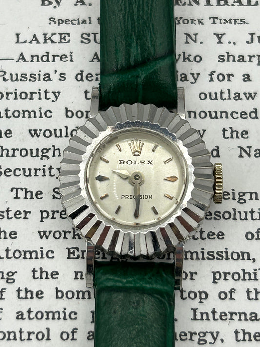 Rolex 18k White Gold Lady Precision